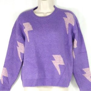 Storia Lightening Bolt Crew Sweater - Large